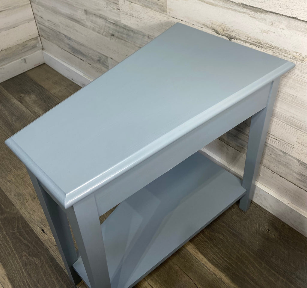 Gray Triangle End Table