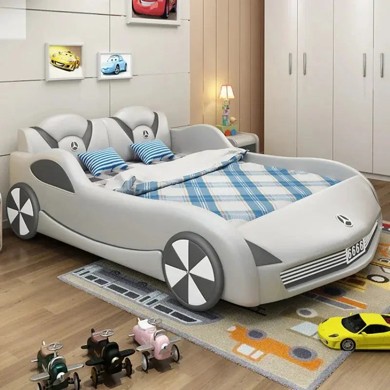 Kids Luxury Car Bed - Stylish Children's Bed with Integrated Storage
