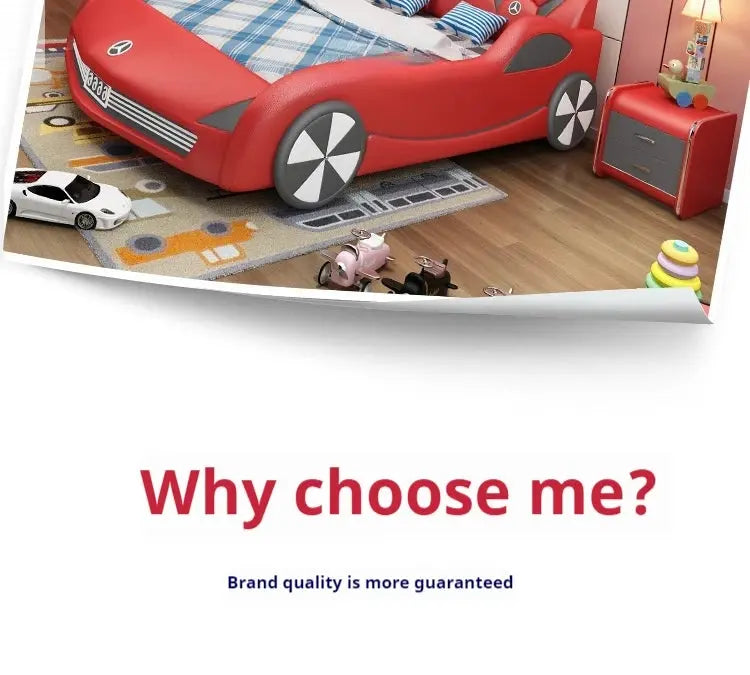 Kids Luxury Car Bed - Stylish Children's Bed with Integrated Storage