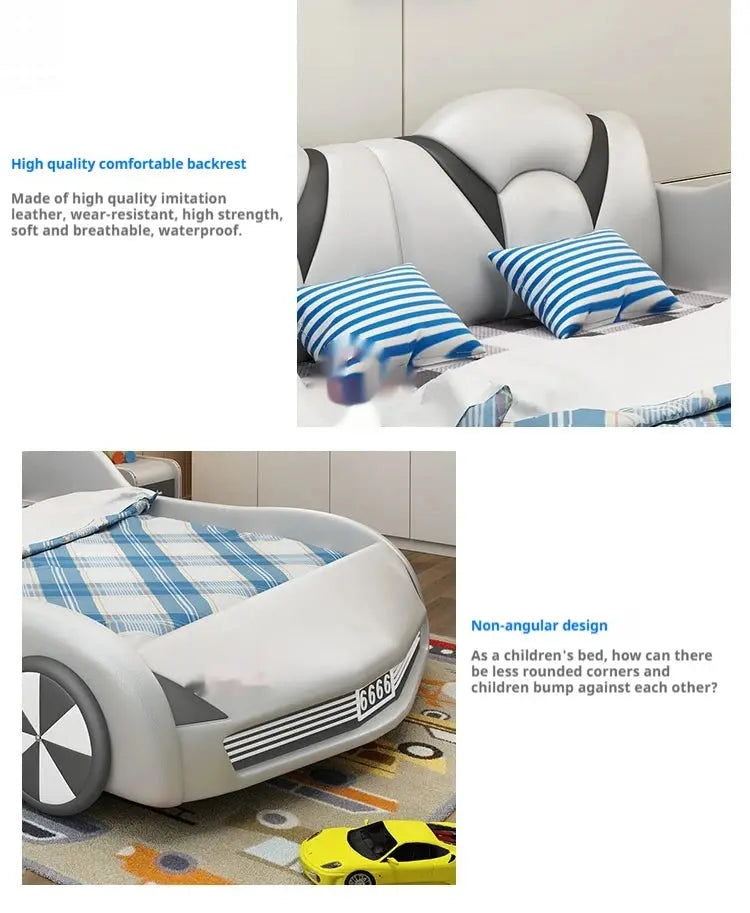Kids Luxury Car Bed - Stylish Children's Bed with Integrated Storage