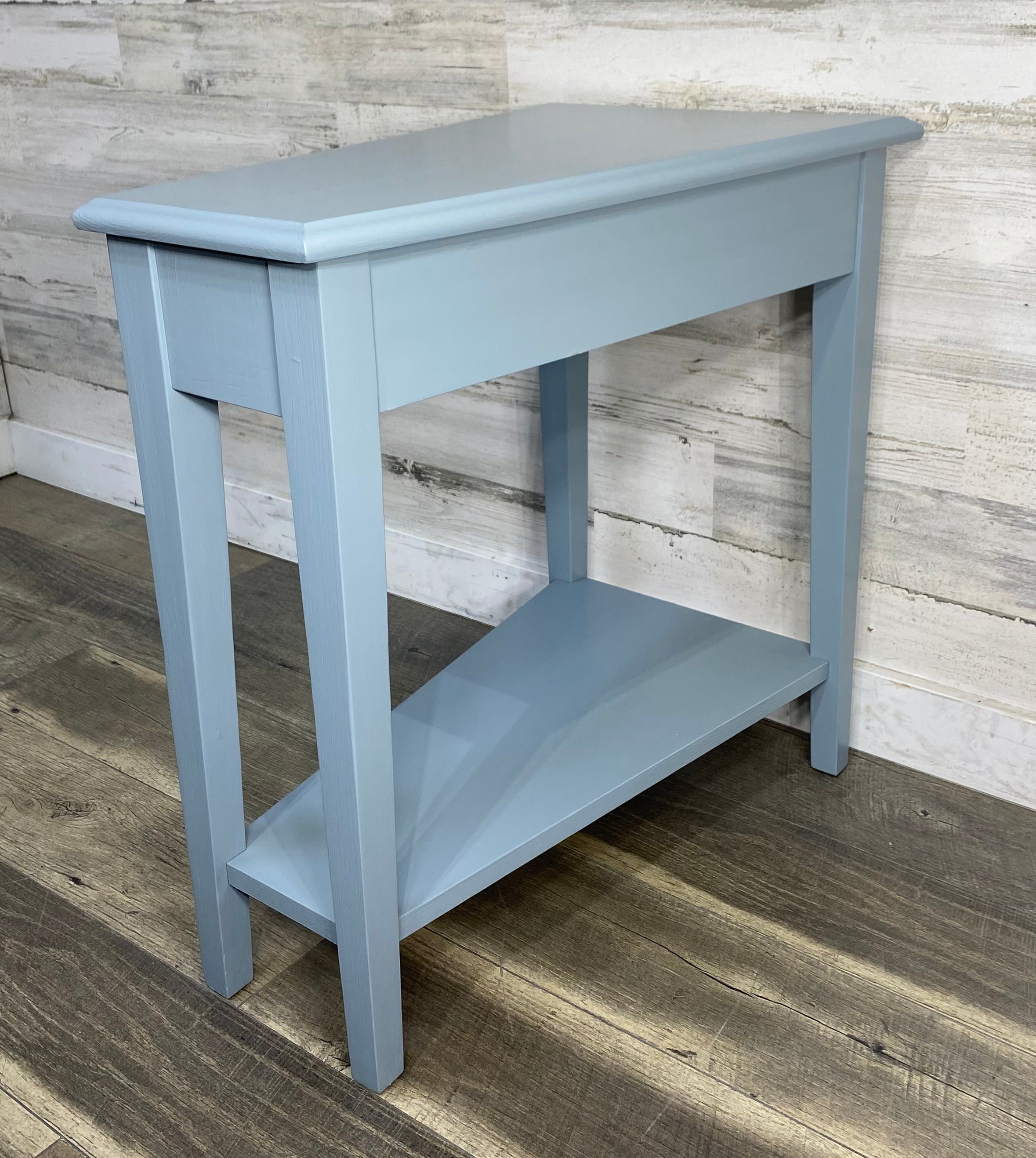 Gray Triangle End Table