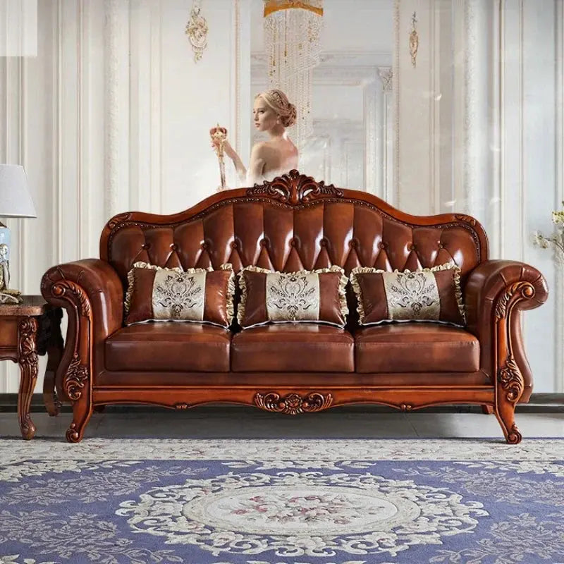 European Design furniture with Genuine Leather Modern Style Sofa